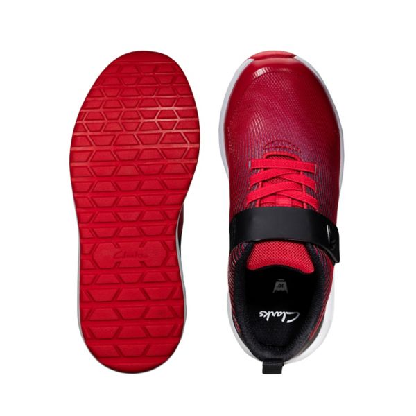 Clarks Boys Aeon Pace Kid Casual Shoes Red | CA-497216